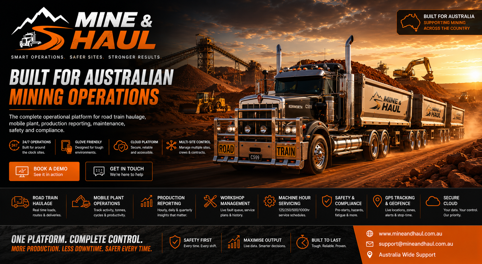 Mine & Haul — Built for Australian mining operations